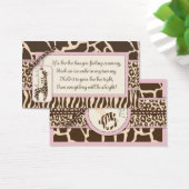 Balise de cadeau de fille Safari B3 (Bureau)