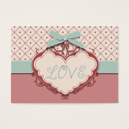 Balise de cadeau I Love Jacquard (Devant)