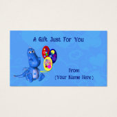 Balise de carte cadeau personnalisée Blue Dragon B (Devant)