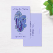 Balise de carte cadeau personnalisée Iris Floral D (Bureau)