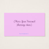 Balise de carte cadeau personnalisée Purple Dragon (Dos)