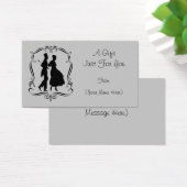 Balise de carte cadeau personnalisée Silhouettes v (Bureau)