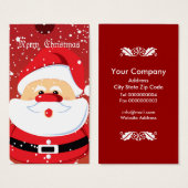 Balise de Carte de visite personnalisé de Clauss d (Devant & derrière)