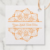 Balise de Étiquette à huile Mandala personnalisée  (Dos)