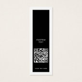 Balise de Étiquette de Hang du code QR moderne (Dos)