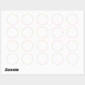 Balise de étiquette de joint rond blanc blanc (Feuille)