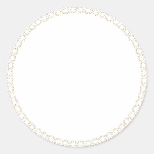 Balise de étiquette de joint rond blanc blanc (Devant)