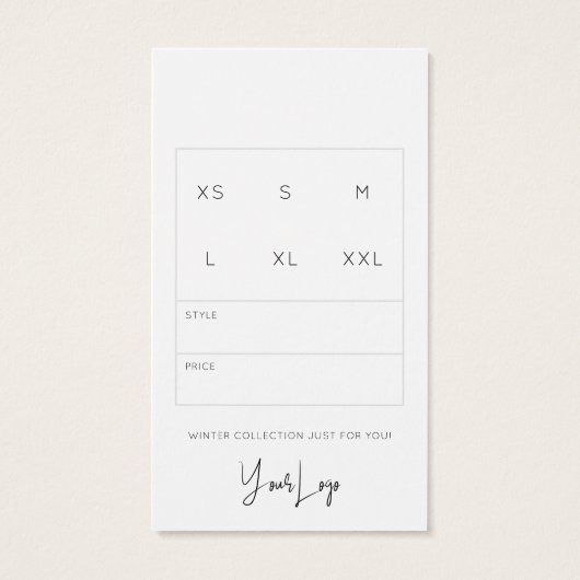 Balise de Étiquette de logo du Merci de vêtements (Dos)