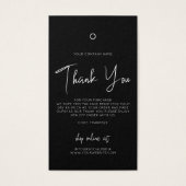 Balise de Étiquette de logo du Merci de vêtements  (Devant)