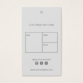 Balise de Étiquette du logo commercial (Devant)