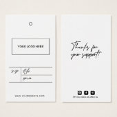 Balise de Étiquette du logo commercial (Devant & derrière)