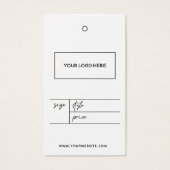 Balise de Étiquette du logo commercial (Devant)