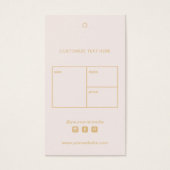 Balise de Étiquette du logo commercial (Devant)