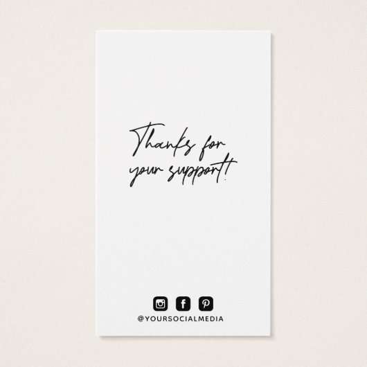 Balise de Étiquette du logo commercial (Dos)