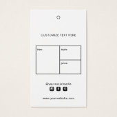 Balise de Étiquette du logo commercial (Devant)