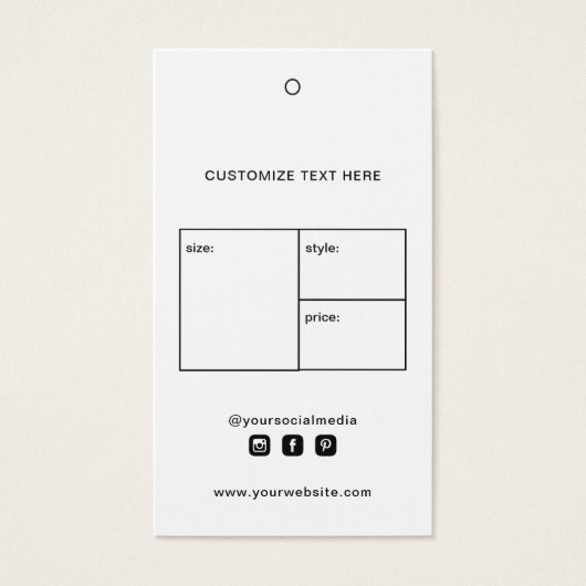 Balise de Étiquette du logo commercial (Devant)