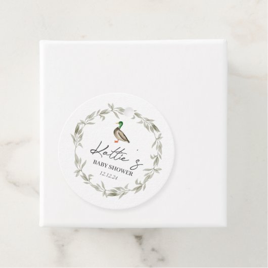 Balise de faveur de canard, étiquette de faveur de (En situation)