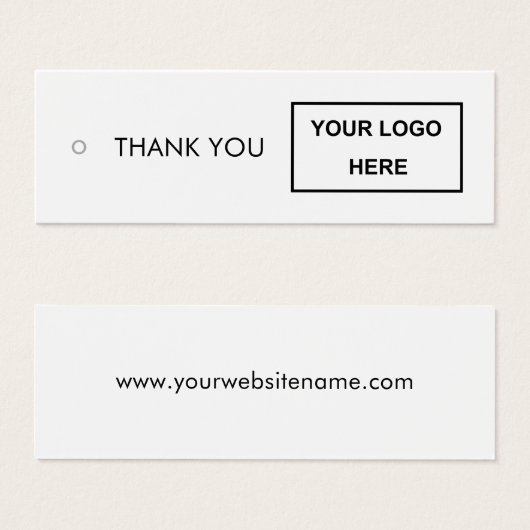 Balise de fermeture du logo Merci (Devant & derrière)