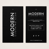 Balise de fermeture Étiquette du logo de l'entrepr (Devant & derrière)