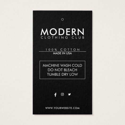 Balise de fermeture Étiquette du logo de l'entrepr (Dos)