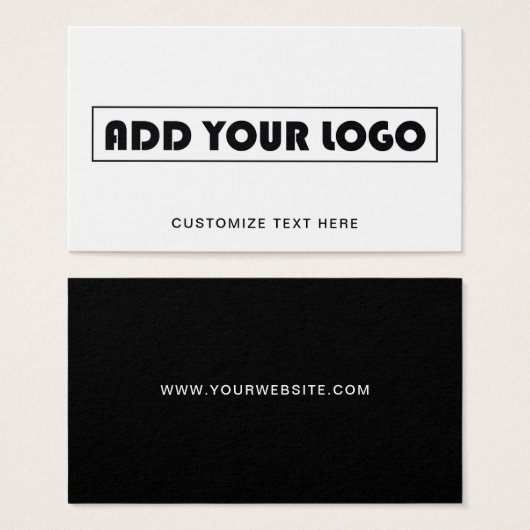 Balise de fermeture Étiquette simple logo d'entrep (Devant & derrière)