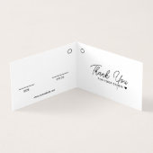 Balise de fermeture pliée QR Code Hang blanc (Inside)