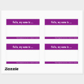 Balise de grand nom / Sticker de Badge pour l'évén (Feuille)