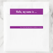 Balise de grand nom / Sticker de Badge pour l'évén (Sac)