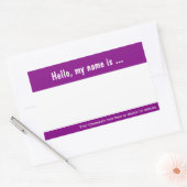 Balise de grand nom / Sticker de Badge pour l'évén (Enveloppe)