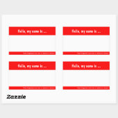 Balise de grand nom / Sticker de Badge pour l'évén (Feuille)