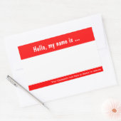 Balise de grand nom / Sticker de Badge pour l'évén (Enveloppe)