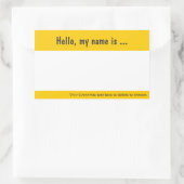 Balise de grand nom / Sticker de Badge pour l'évén (Sac)