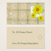 Balise de hachage de marguerites jaunes (Devant & derrière)