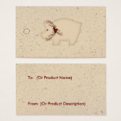 Balise de hachage de porc primitive (Devant & derrière)