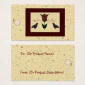 Balise de hachage Tulip Et Crows (Devant & derrière)