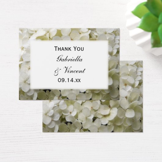 Balise de Mariage blanc Hydrangea Flower Merci Fav (Bureau)