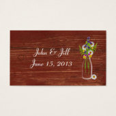 Balise de Mariage Fleur sauvage Hang Jar (Devant)