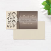 Balise de mariage floral mocha et ivoire Favor (Bureau)