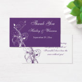 Balise de mariage floral violet et blanc Favor (Bureau)