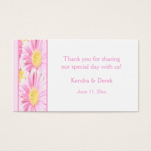 Balise de mariage Foral Rose et Blanc Favor (Devant)