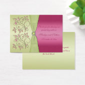 Balise de mariage rose et vert floral Favor (Bureau)