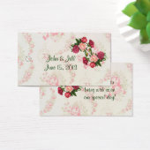 Balise de mariage rose roses Favor Hang (Bureau)