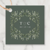 Balise de mariage Sage Garden Cadeau Étiquette (Devant)