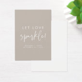 Balise de Mariage Sparkler Love Sparkle Taupe (Bureau)