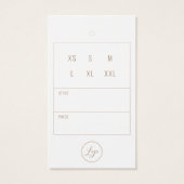 Balise de Merci de vêtements d'affaires avec logo (Dos)