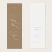 Balise de Merci de vêtements d'affaires neutres Ét (Devant & derrière)