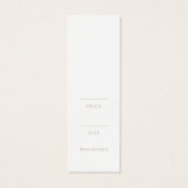 Balise de Merci de vêtements d'affaires neutres Ét (Dos)