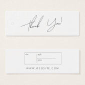 Balise de Merci de vêtements d'affaires neutres Ét (Devant & derrière)