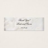 Balise de Merci Mariage Floral Carnation blanche F (Devant)
