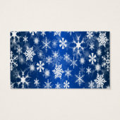 Balise de noce Blue and White Snowflakes Wedding F (Dos)